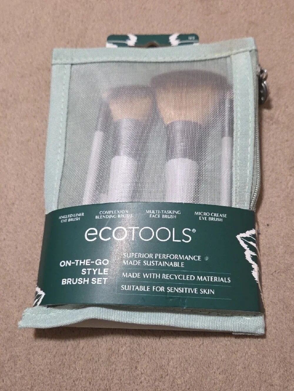 ecotools Mint Green On-The-Go Style Brush Set
